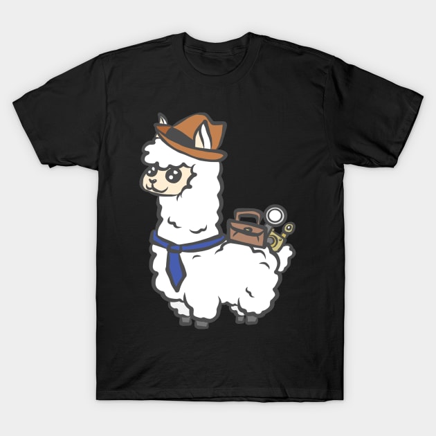 Alpaca Llama Farmer Farmer Funny T-Shirt by KK-Royal